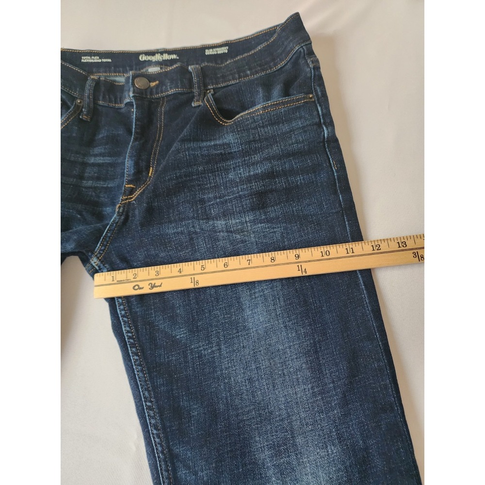 Goodfellow & Co Total Flex Slim Straight Jeans Men's 34x34 Dark Wash Stretch - Picture 6 of 13